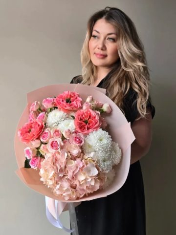 Букет Малиновый чизкейк