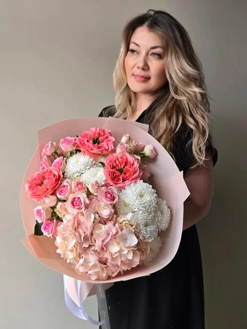 Букет Малиновый чизкейк