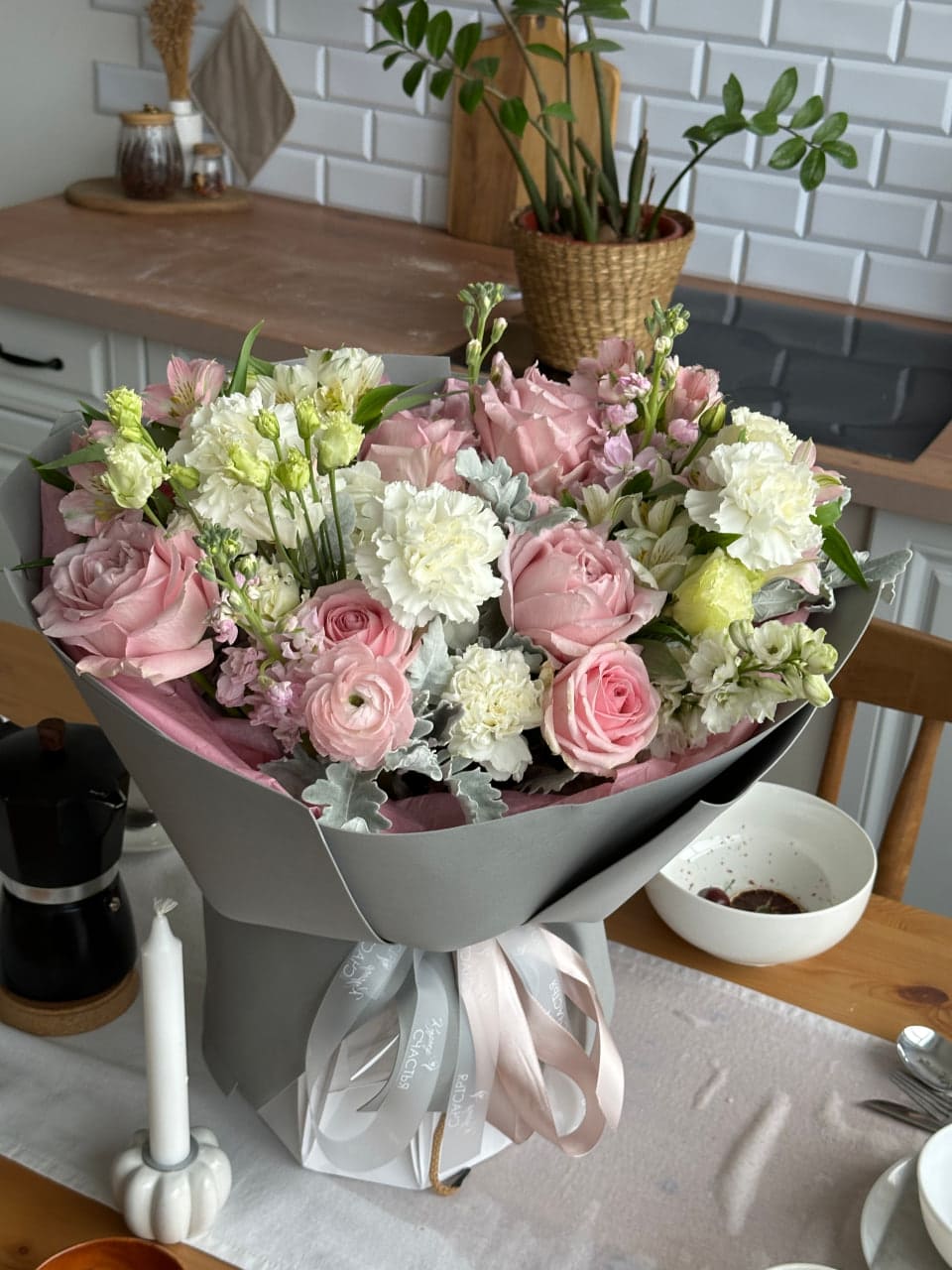 Букет Серебряная нежность