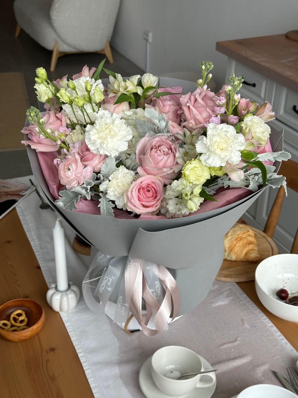 Букет Серебряная нежность